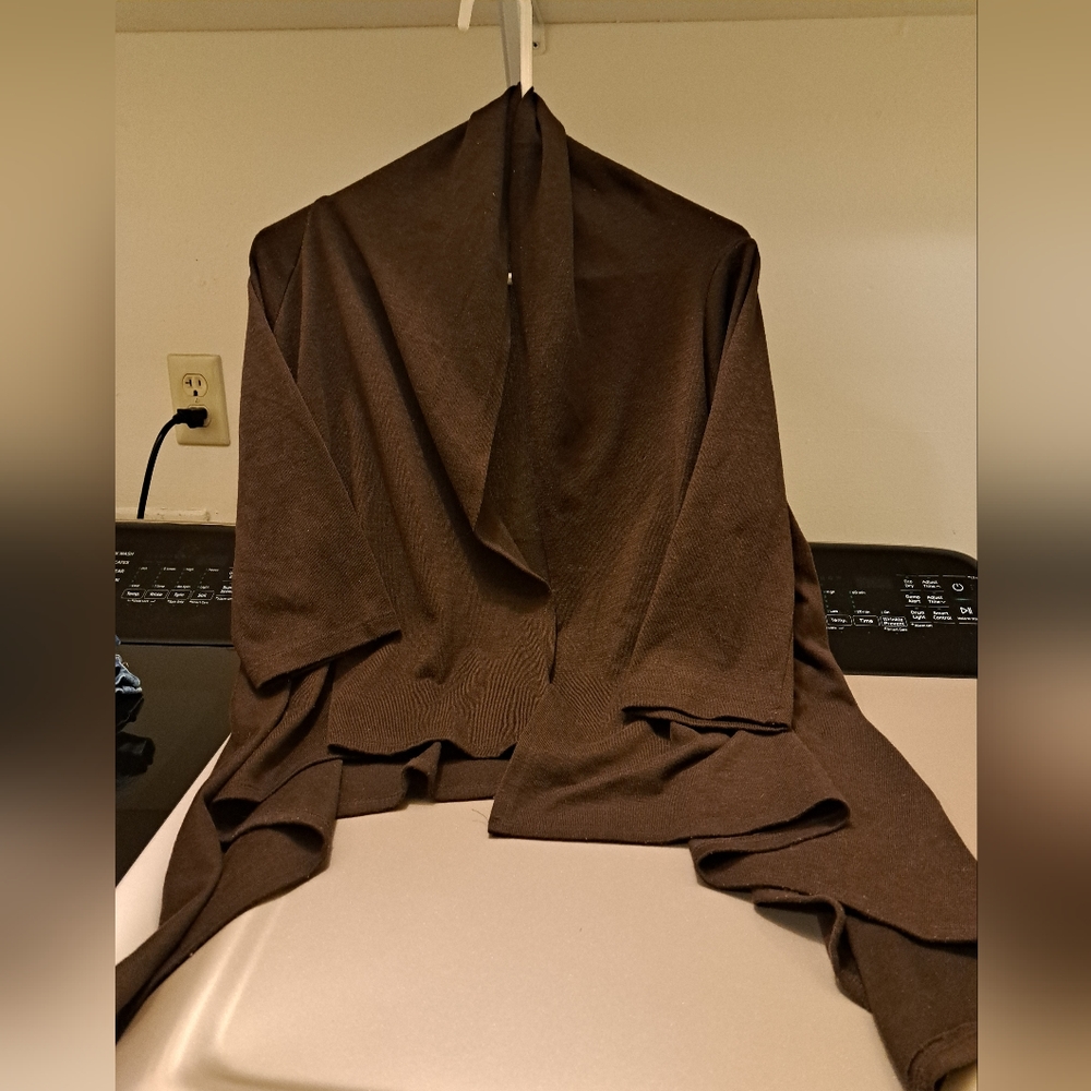 Brown Notations cardigan sweater Size medium